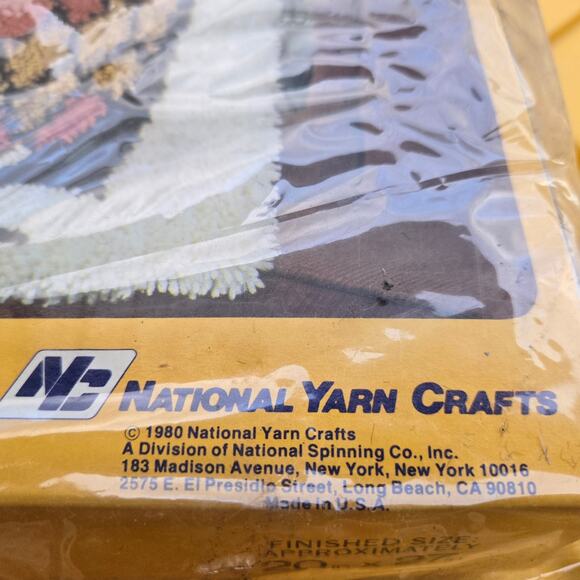 1980 National Yarn Crafts Owl Design Latch Hook Kit - Picture 2 of 8